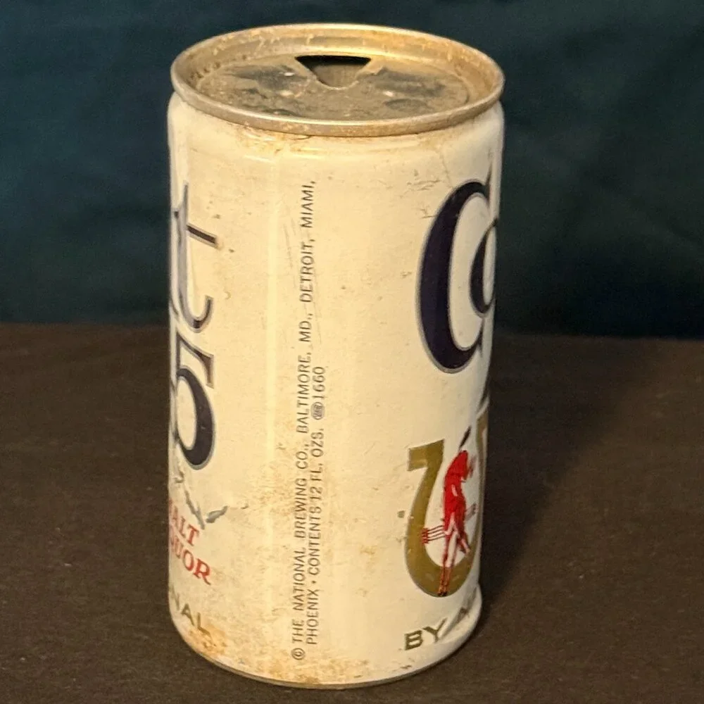 Colt 45 malt liquor vintage beer can